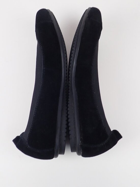 Joseph Seibel Womens 38 US 7/7.5 Pippa Black Suede Comfort Ballet Slip On Flats - Picture 8 of 11